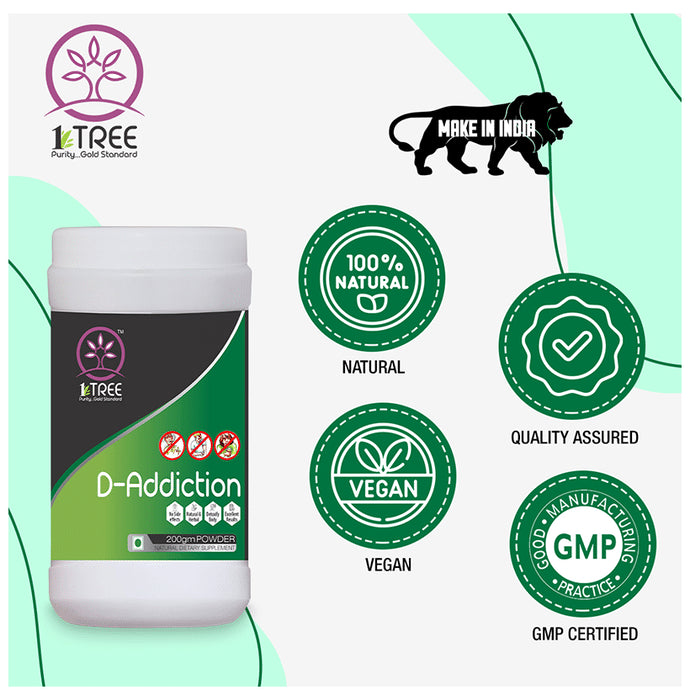 1 Tree Combo Pack of D-Addiction Powder 200gm & D-Addiction+Drops 30ml