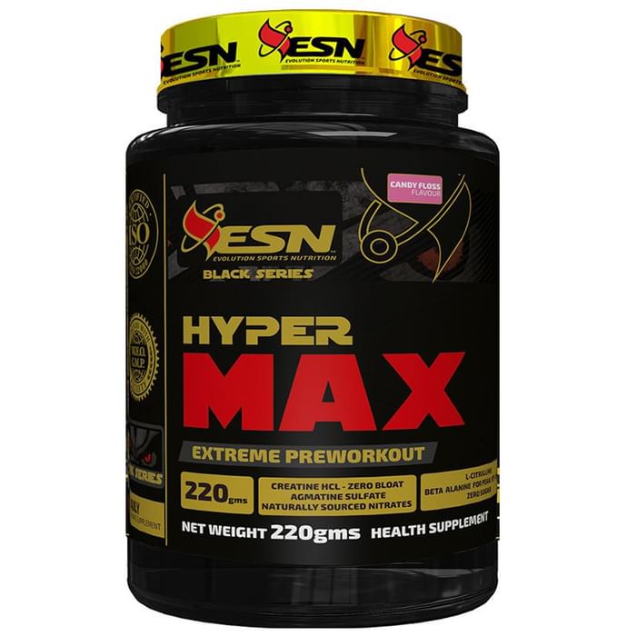 ESN Black Series Hyper Max Extreme Preworkout Powder Candy Floss - Classic Derma