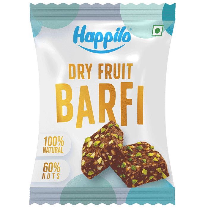 Happilo Dry Fruit Barfi (20gm Each) - Classic Derma