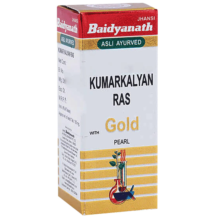 Baidyanath (Jhansi) Kumarkalyan Ras with Gold Pearl Tablet (10 Each)