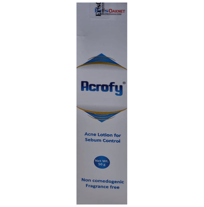 Acrofy Moisturizer for Acne-Prone Skin | Sebum Control Formula | Oil-Free Matte Effect - Classic Derma