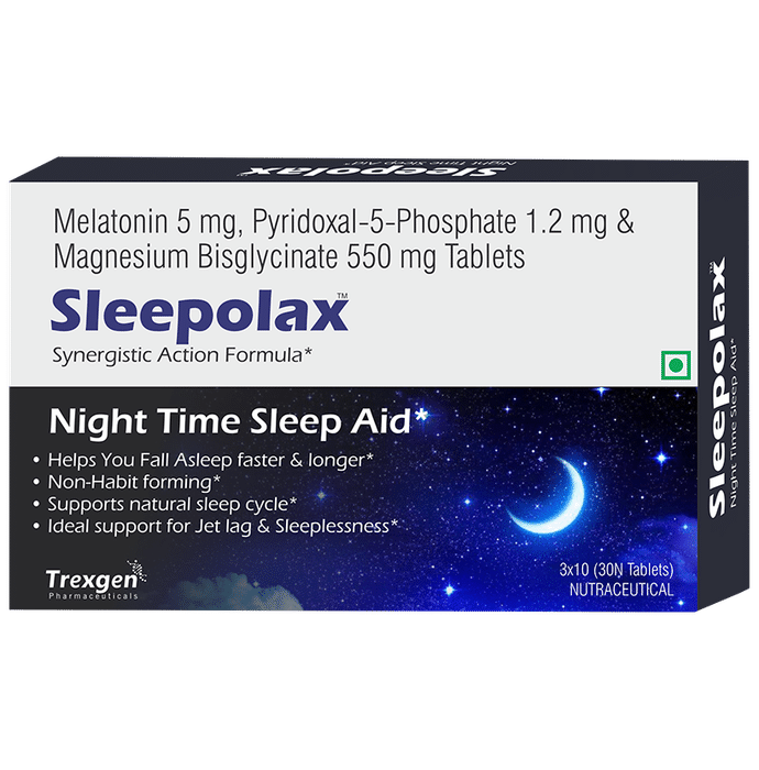 Trexgen Sleepolax Sleep Aid Tablet - Classic Derma