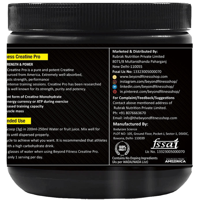 Beyond Fitness Creatine Pro (156gm Each)