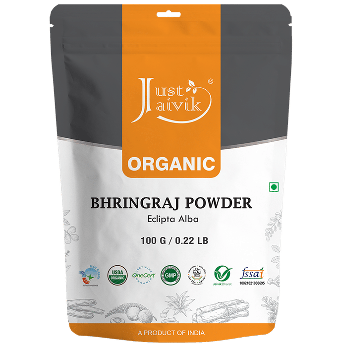 Just Jaivik Organic Bhringraj Powder - Classic Derma
