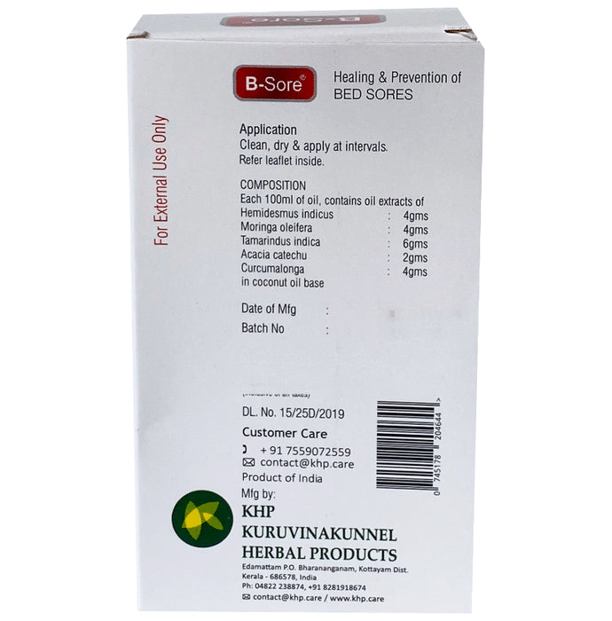 B-Sore Bed Sores Oil