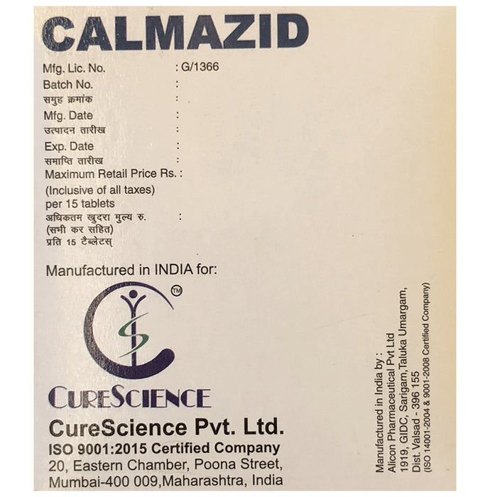 Calmazid Tablet