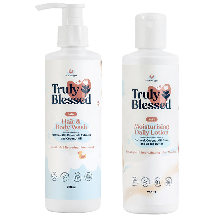 Truly Blessed Baby Daily Cleanse & Hydrate Duo Kit (400ml Each) Buy 1 Get 1 Free - Classic Derma