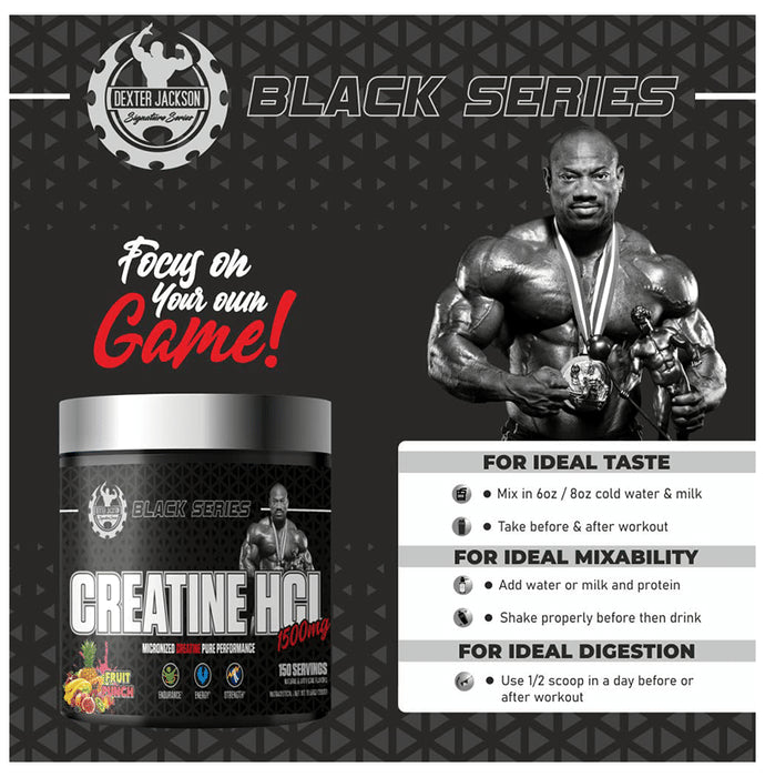 Dexter Jackson Black Series Creatine HCL Powder Fruit Punch