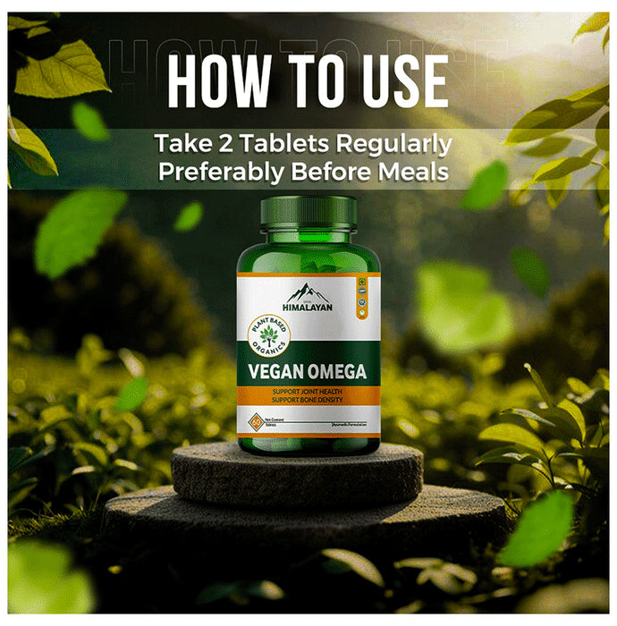 Divya Himalayan Plant Based Organics Vegan Omega Tablet