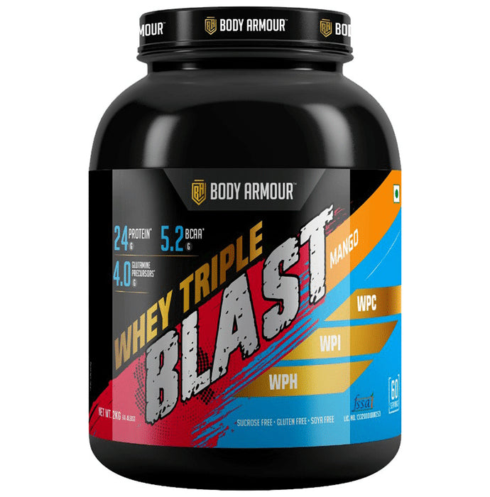 Body Armour Whey Triple Blast Protein Powder Mango - Classic Derma