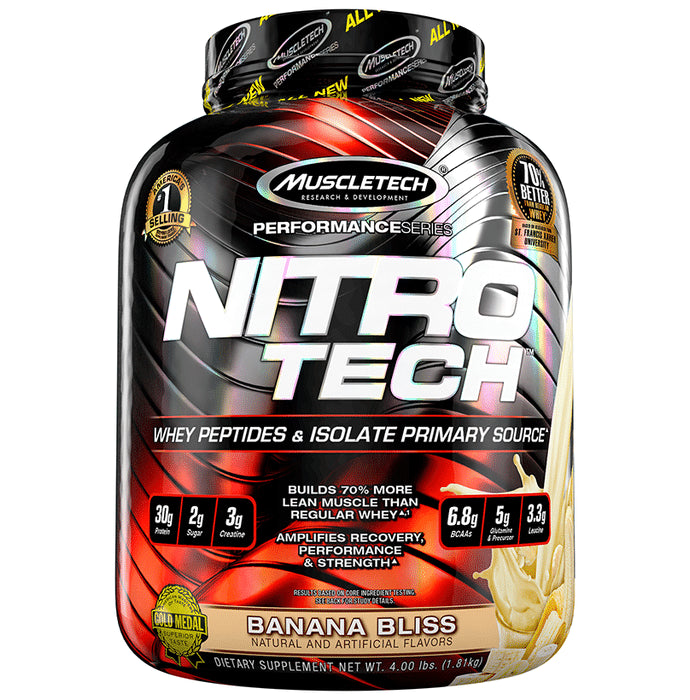 Muscletech Performance Series Nitro Tech Whey Isolate Banana Bliss - Classic Derma