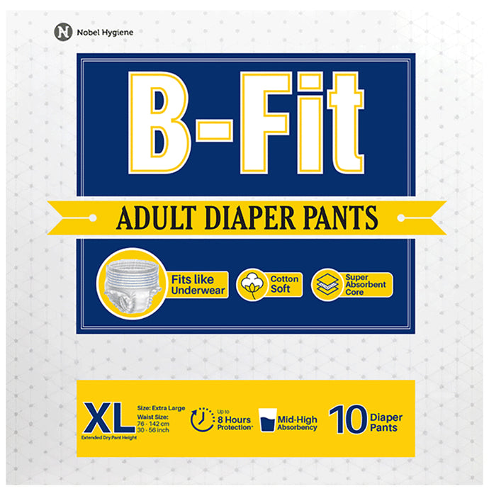 B-Fit Adult Diaper Pants (10 Each) XL - Classic Derma