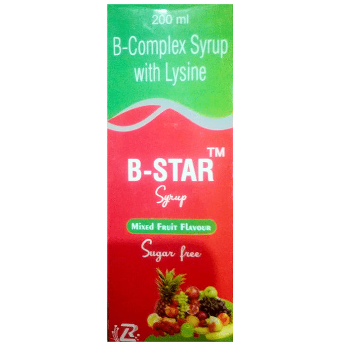 B-Star Syrup Mixed Fruit Sugar Free - Classic Derma