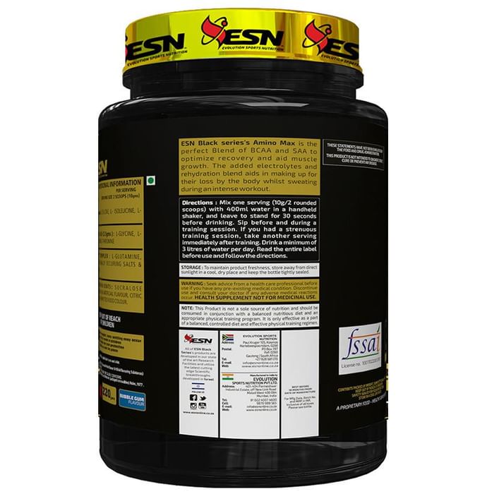 ESN Black Series Amino Max Powder Bubblegum