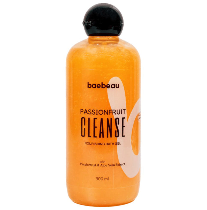 Baebeau Passionfruit Cleanse Nourishing Bath Gel Gold - Classic Derma