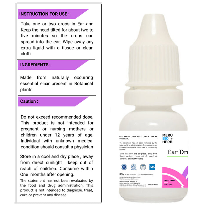Meru Bio Herb Ear Drop