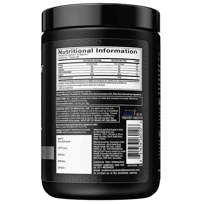 Muscletech 100% Creatine Powder