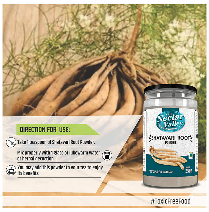 Nectar Valley Shatavari Root Powder 100% Pure & Natural