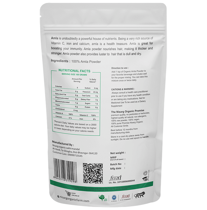 Nisarg Organic Farm Amla Powder