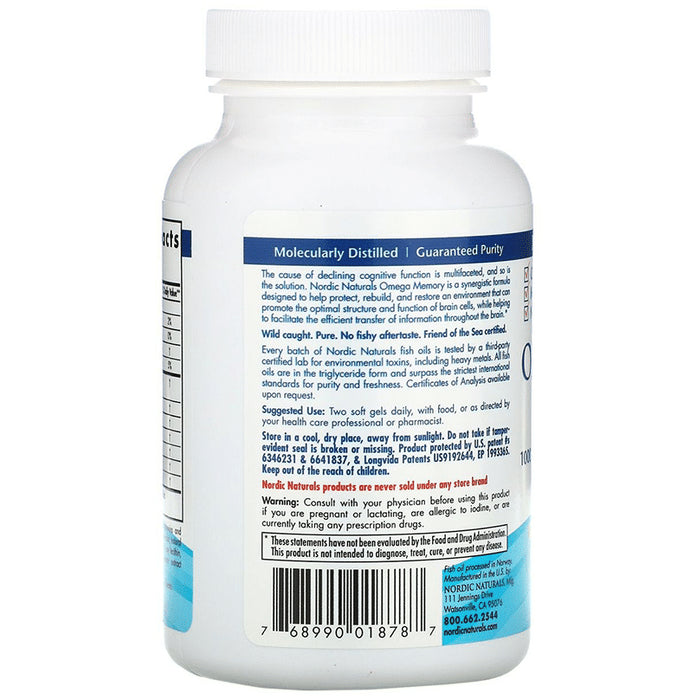 Nordic Naturals Omega Memory with Curcumin