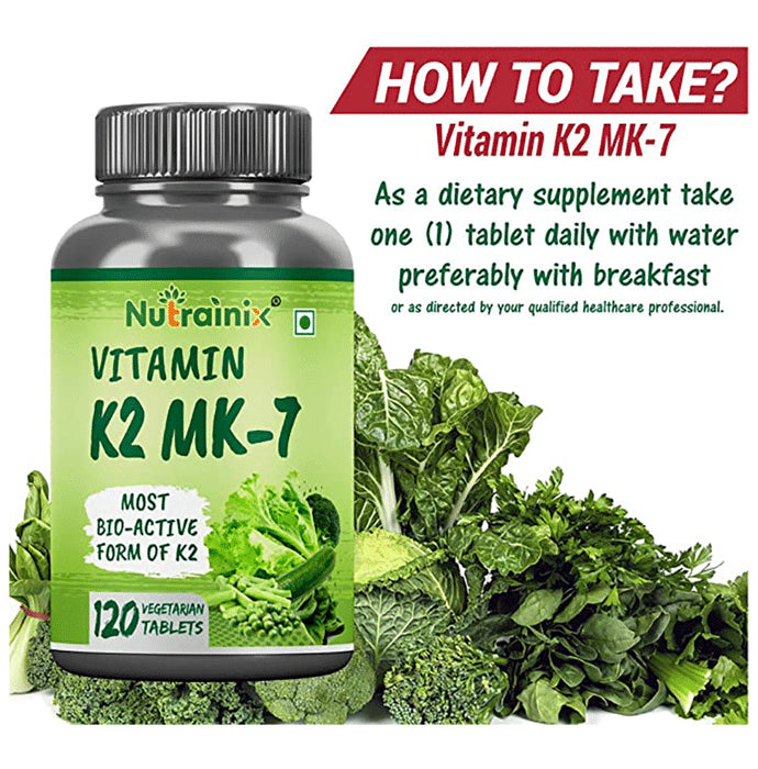 Nutrainix Vitamin K2 MK-7 Vegetarian Tablet