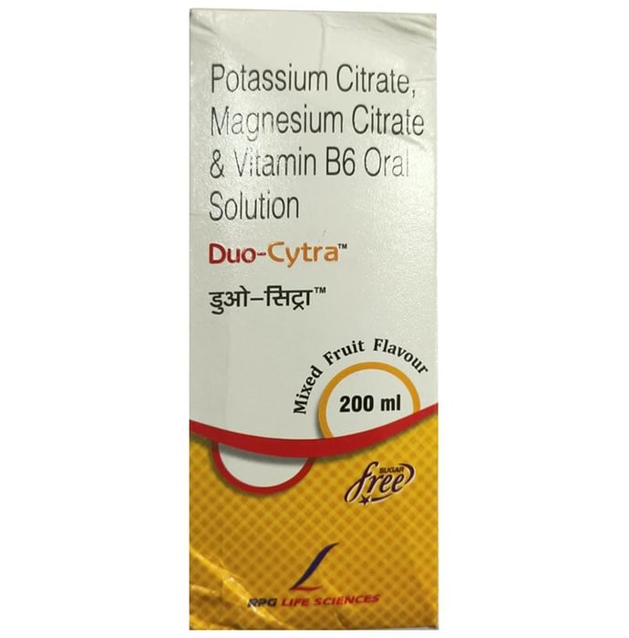 Duo-Cytra Oral Solution Mixed Fruit Sugar Free - Classic Derma