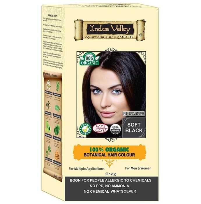 Indus Valley Soft Black Botanical Hair Colour - Classic Derma