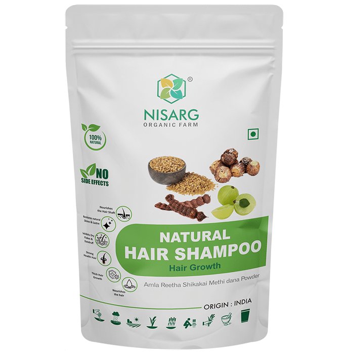 Nisarg Organic Farm Natural Hair Shampoo - Classic Derma