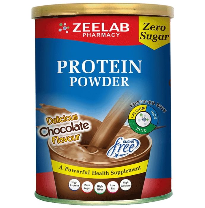 Zeelab Protein Powder Delicious Chocolate Sugar Free - Classic Derma