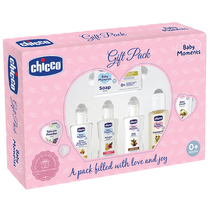 Chicco Baby Moments Gift Pack Pink - Classic Derma