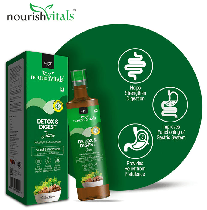 NourishVitals Detox & Digest Juice (500ml Each)
