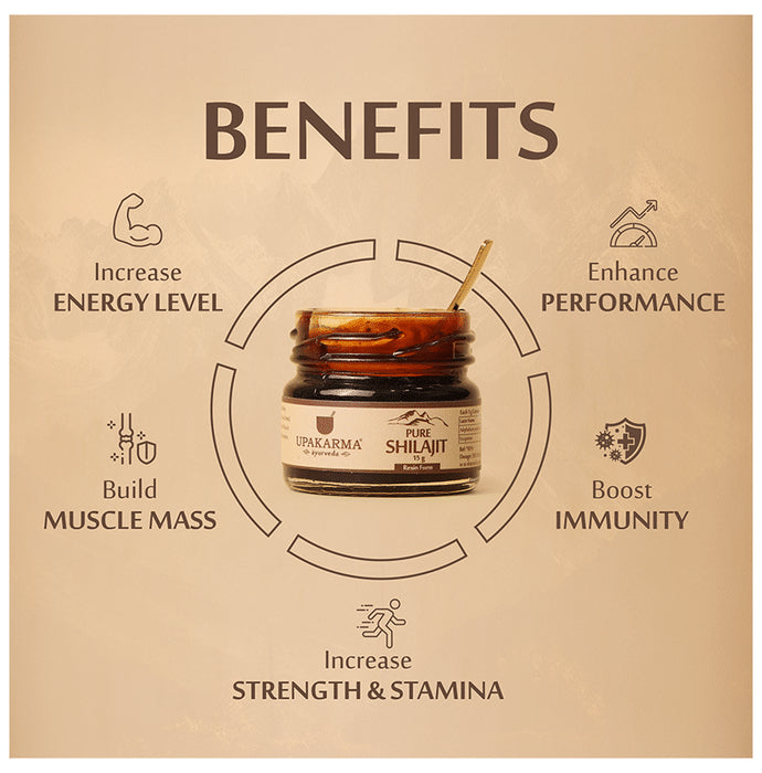 Upakarma Ayurveda Pure Shilajit | For Strength & Stamina