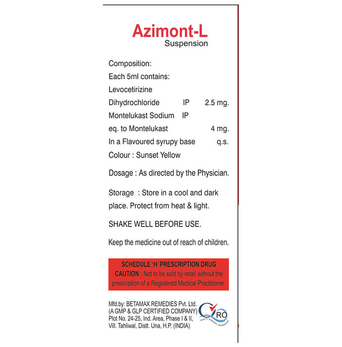 Azimont-L Oral Suspension