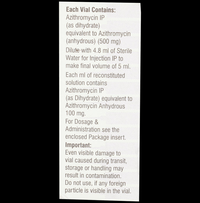 Azithral 500mg Injection