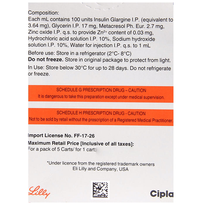 Basaglar 100 Units/ml Cartridge