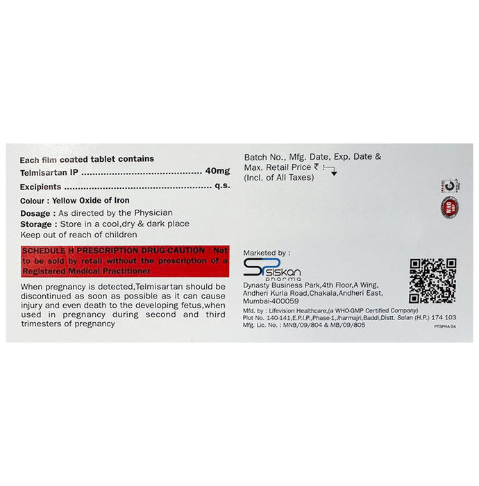 Prosart 40 Tablet
