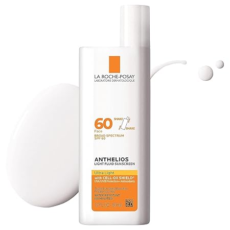 La Roche-Posay Anthelios 60 Ultra Light Sunscreen Fluid For Face, 1.7-Ounce Bottle, Spf, Spf 60, Normal, Sensitive, Combination - Classic derma