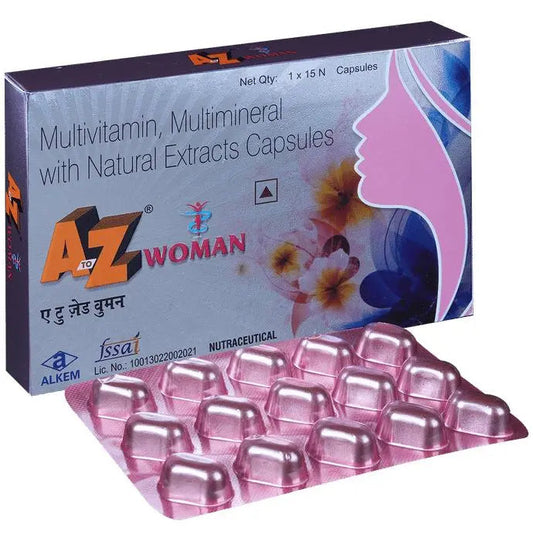 A to Z Women Capsule with Multivitamins, Multiminerals & Natural Extracts - Classic Derma 