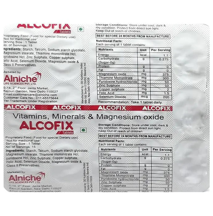 Alcofix Tablet - Classic Derma 