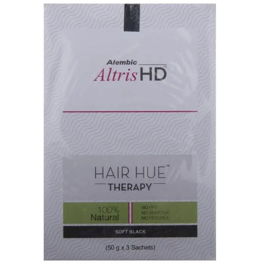 Altris HD Hair Hue Therapy | No PPD, No Ammonia & No Peroxide | Colour Soft Black - Classic Derma 