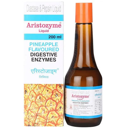 Aristozyme Diastase & Pepsin Liquid | For Digestive Care & Stomach Care | Flavour Pineapple - Classic Derma 