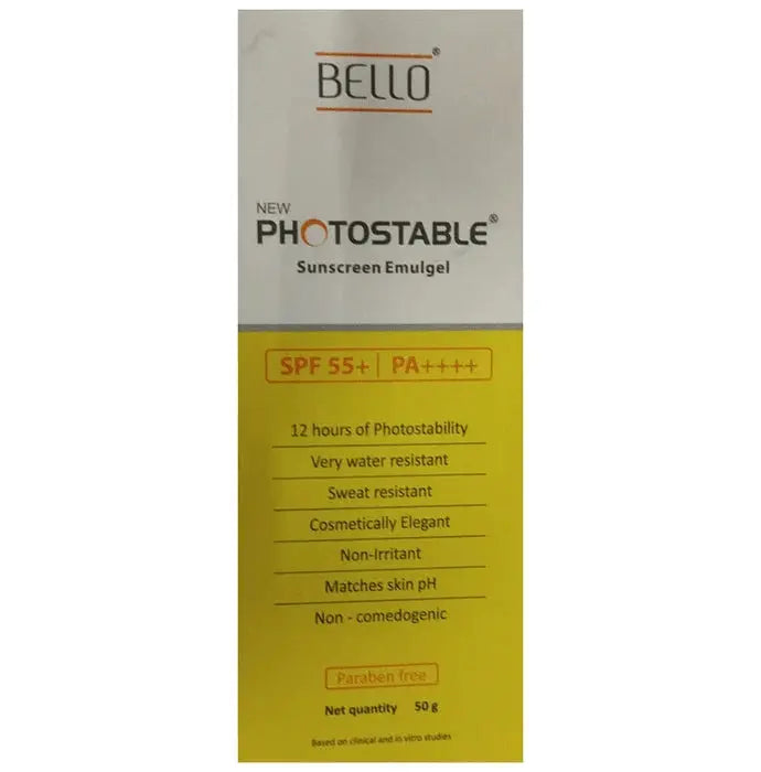 Bello New Photostable Sunscreen Emulgel SPF55 - Classic Derma 