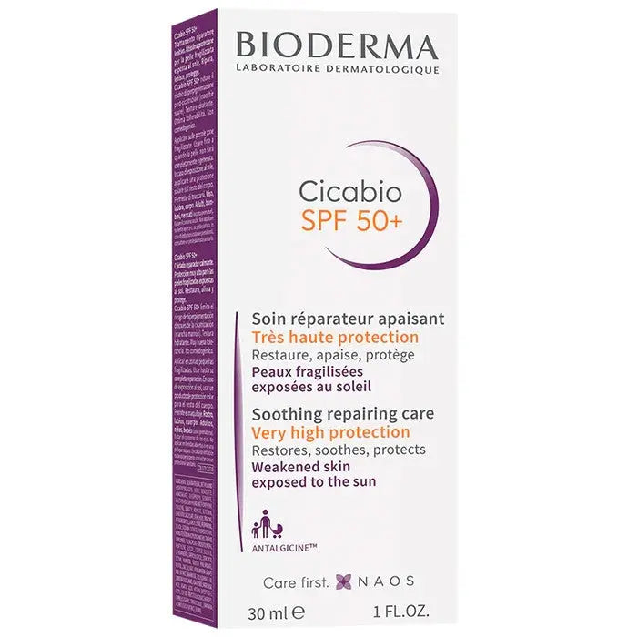 Bioderma Cicabio Soothing Repairing Care SPF 50+ Cream - Classic Derma 