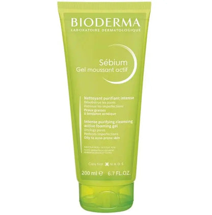 Bioderma Sebium Gel Moussant Actiff Intense Purifying Cleansing Active Foaming Gel - Classic Derma 