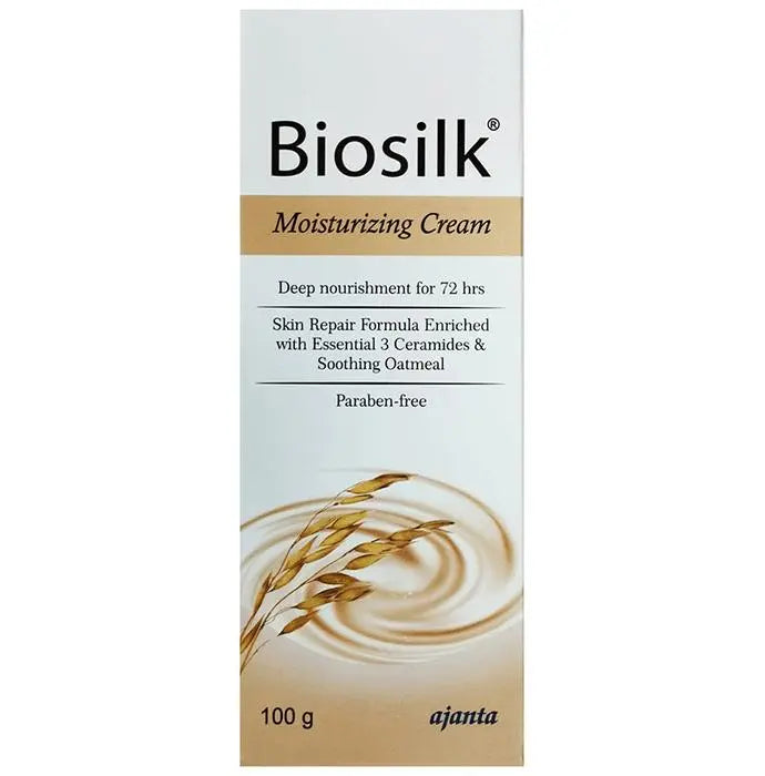 Biosilk Paraben Free Moisturizing Cream with Oatmeal & Ceramides - Classic Derma 