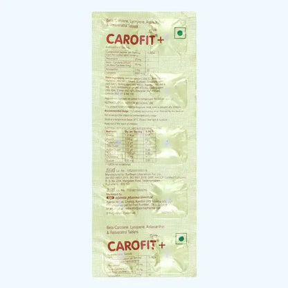 Carofit Plus Tablet 30s - Classic Derma 