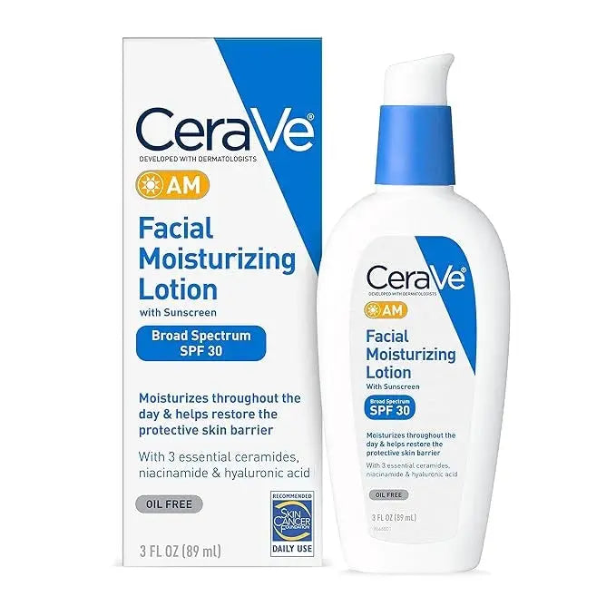 CeraVe AM Facial Moisturizing Lotion SPF 30  89ml/3 Ounce - Classic Derma 