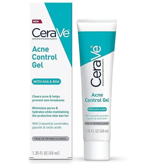 CeraVe Acne Control Gel With AHA & BHA | 40ml/1.35 OZ - Classic Derma 