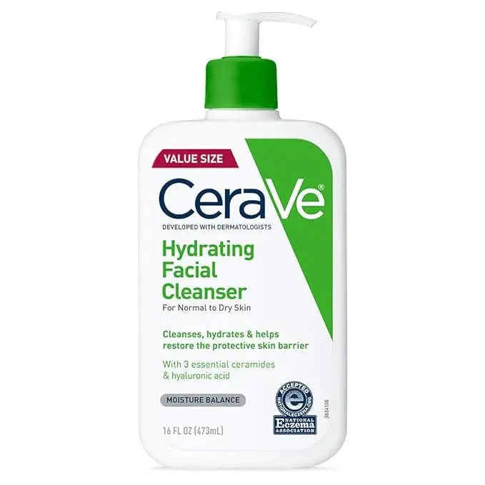 CeraVe Hydrating Facial Cleanser | 473 ml/16 OZ - Classic Derma 