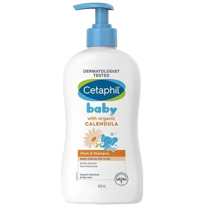 Cetaphil Baby Wash & Shampoo with Organic Calendula - Classic Derma 